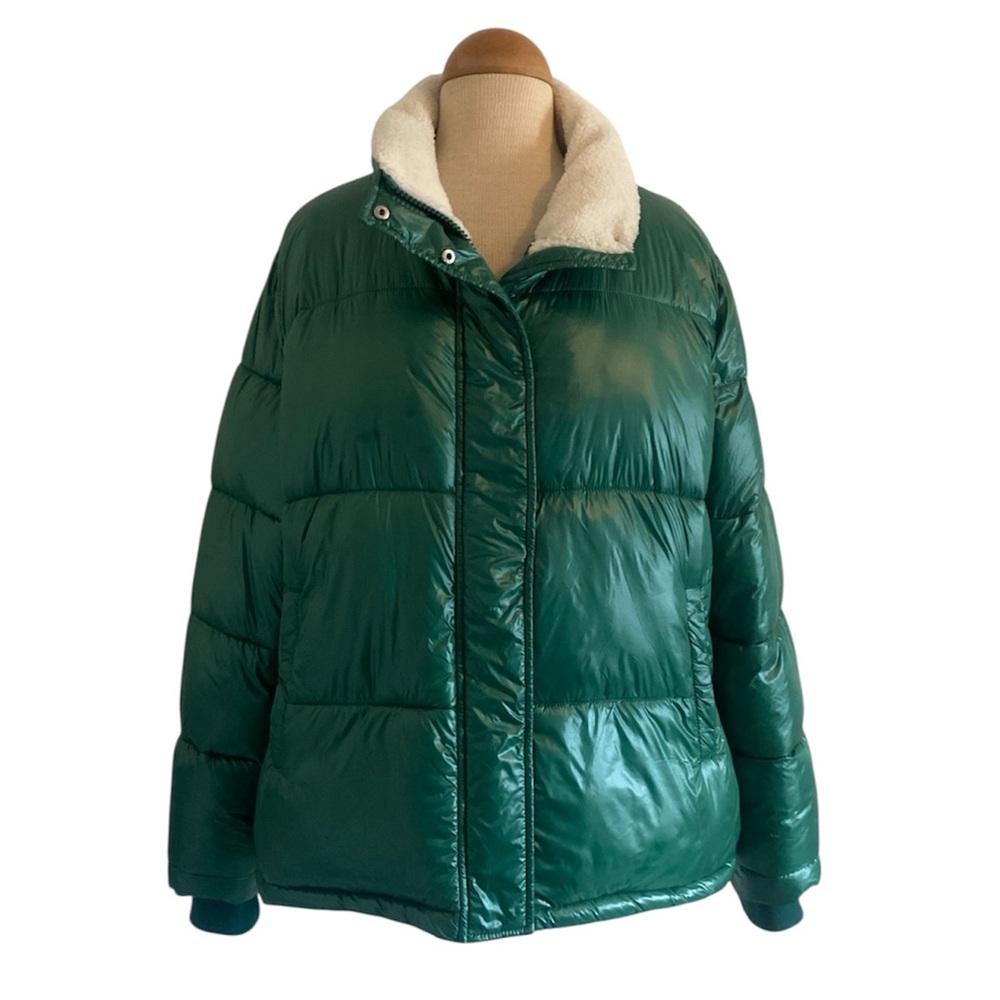 Koolaburra by UGG Cream Sherpa trim Puffer Jacket